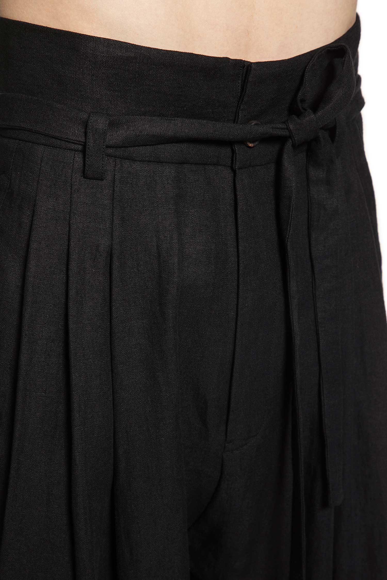 High Waist Belted Trousers