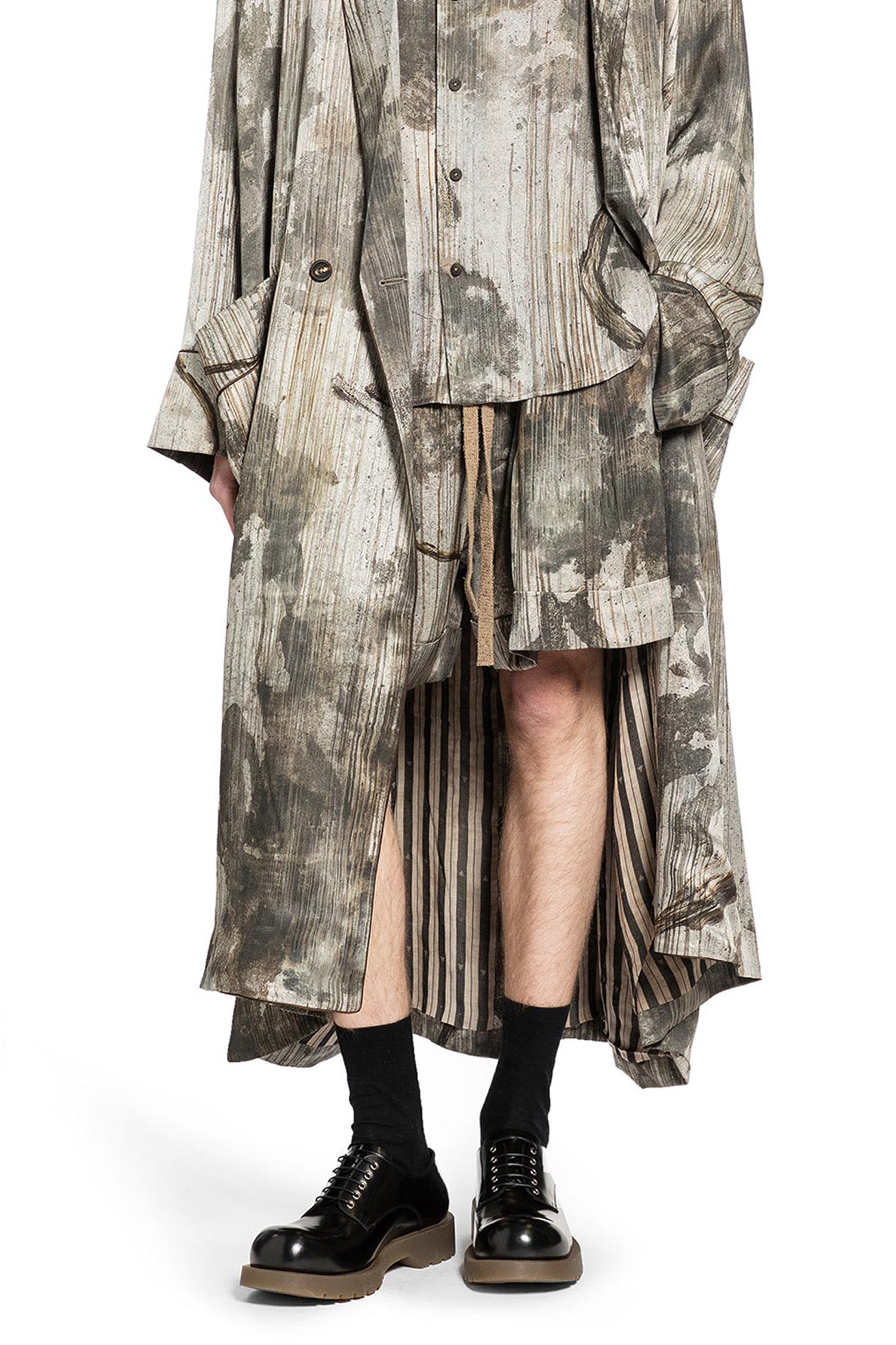 Digital Print Drawstring Shorts