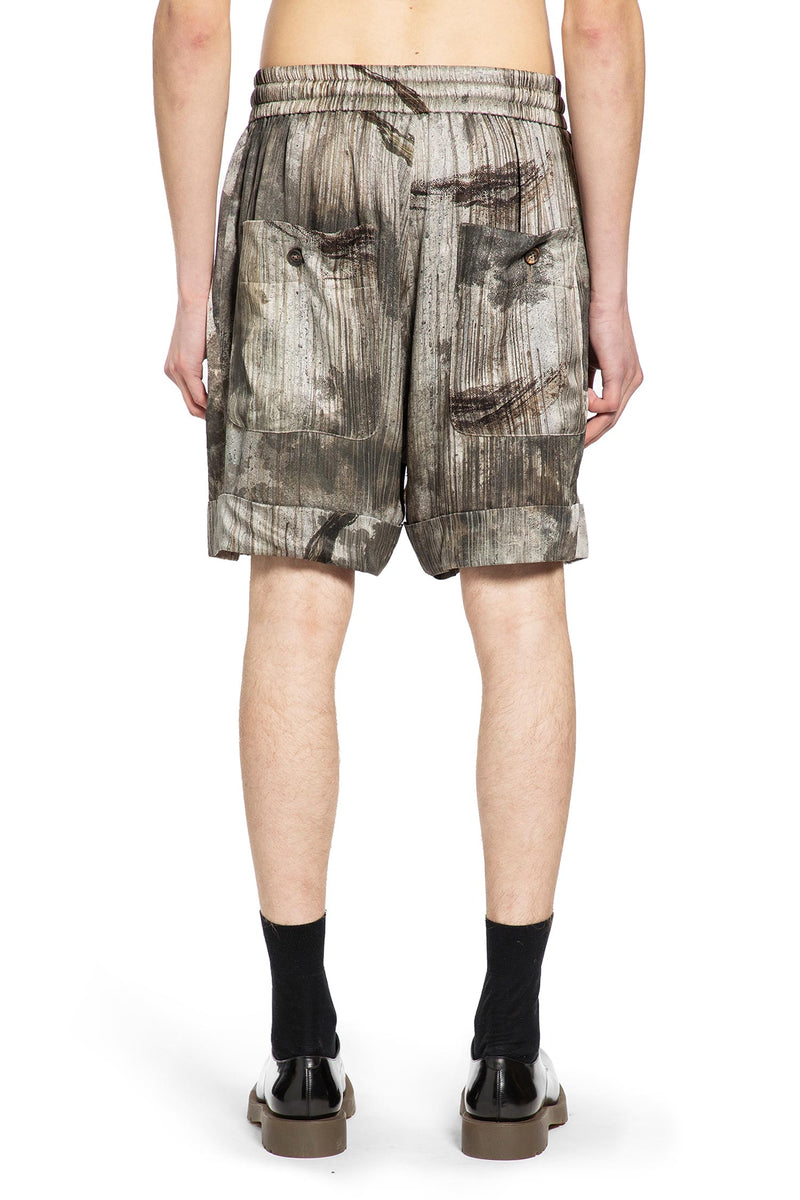 Digital Print Drawstring Shorts