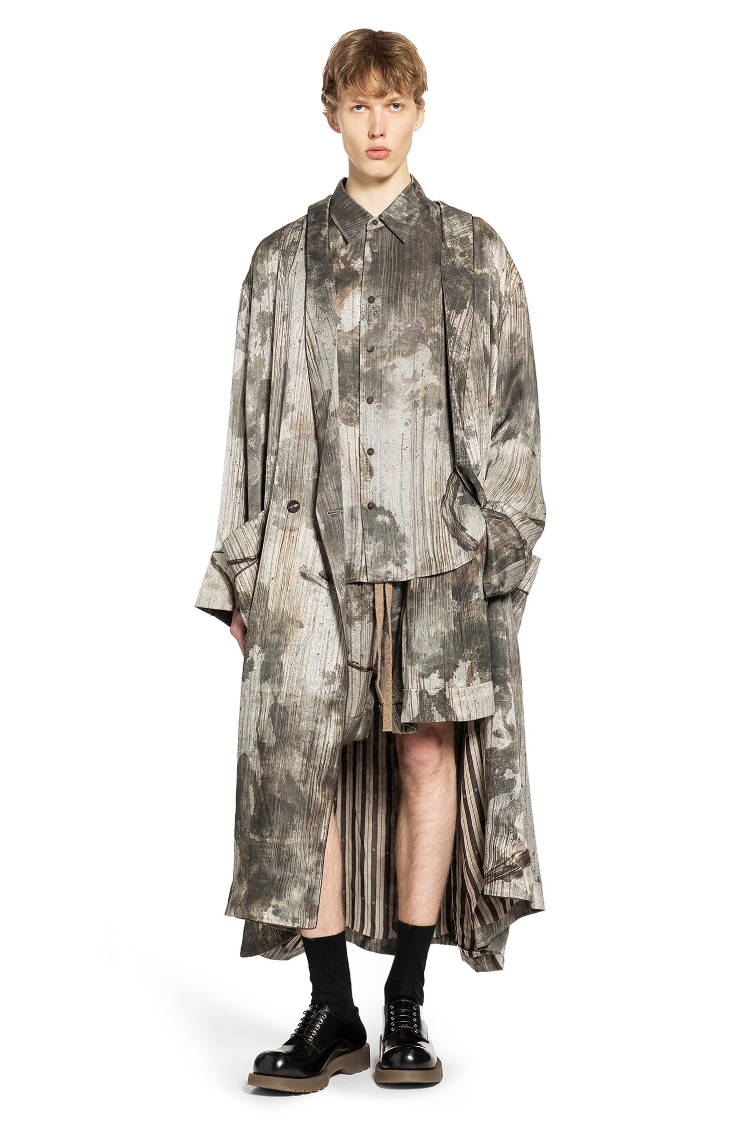 Digital Print Drawstring Shorts