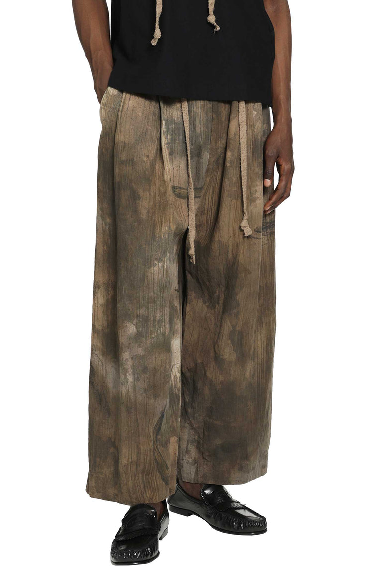 ZIGGY CHEN Digital Print Drawstring Trousers man