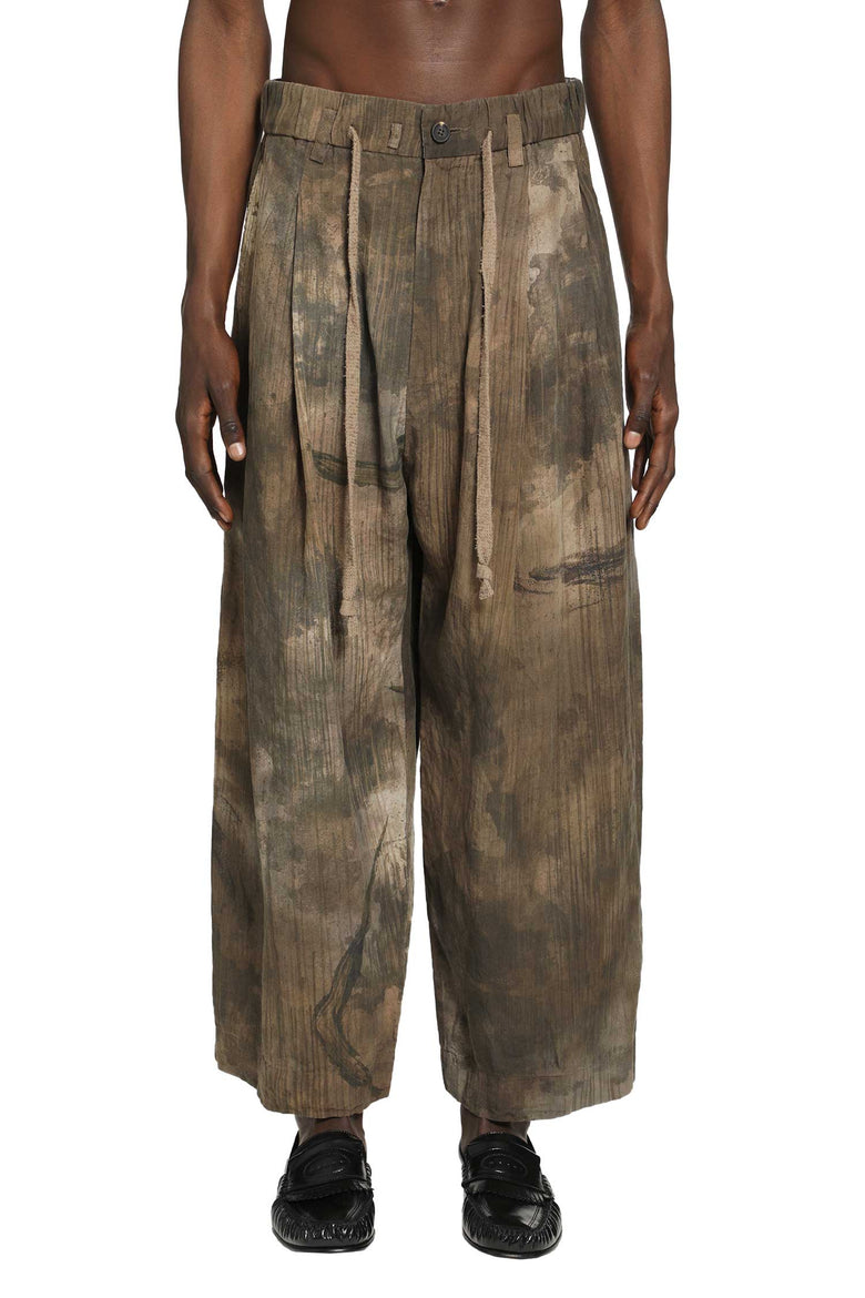
              ZIGGY CHEN Digital Print Drawstring Trousers man
            