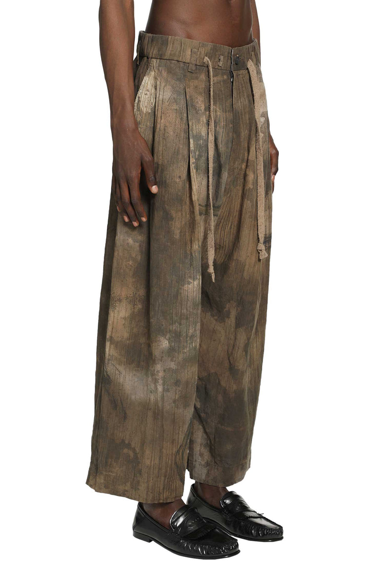 
              ZIGGY CHEN Digital Print Drawstring Trousers man
            