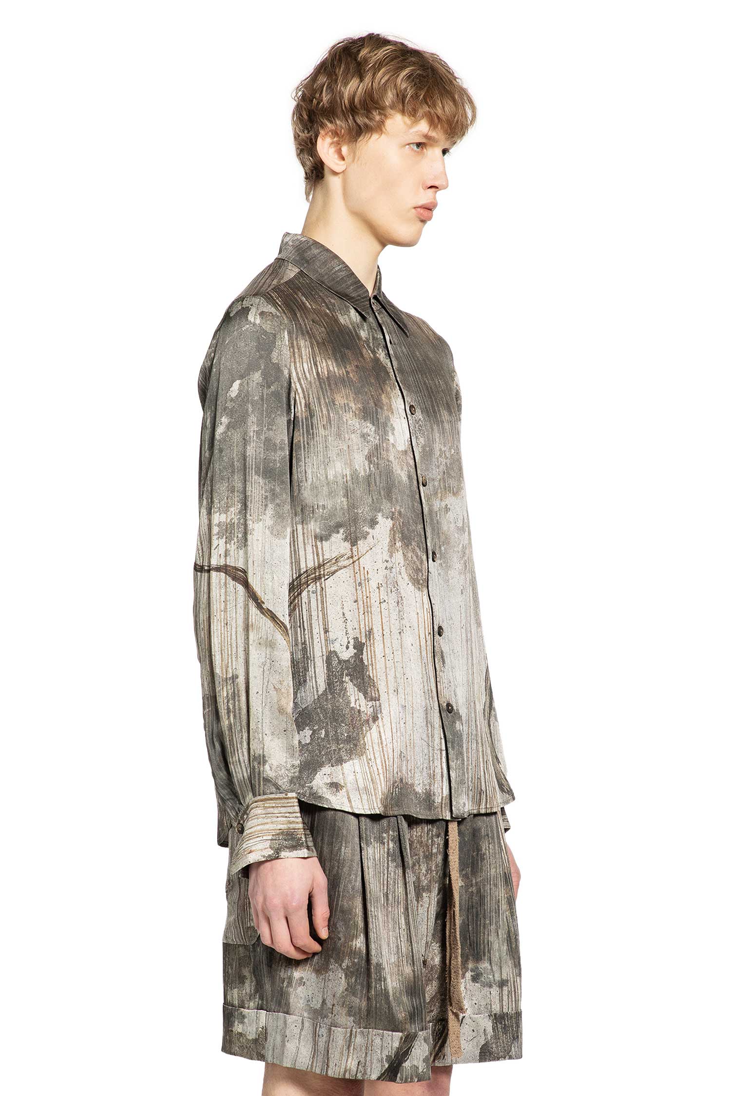 Digital Print Spread Collar Shirt