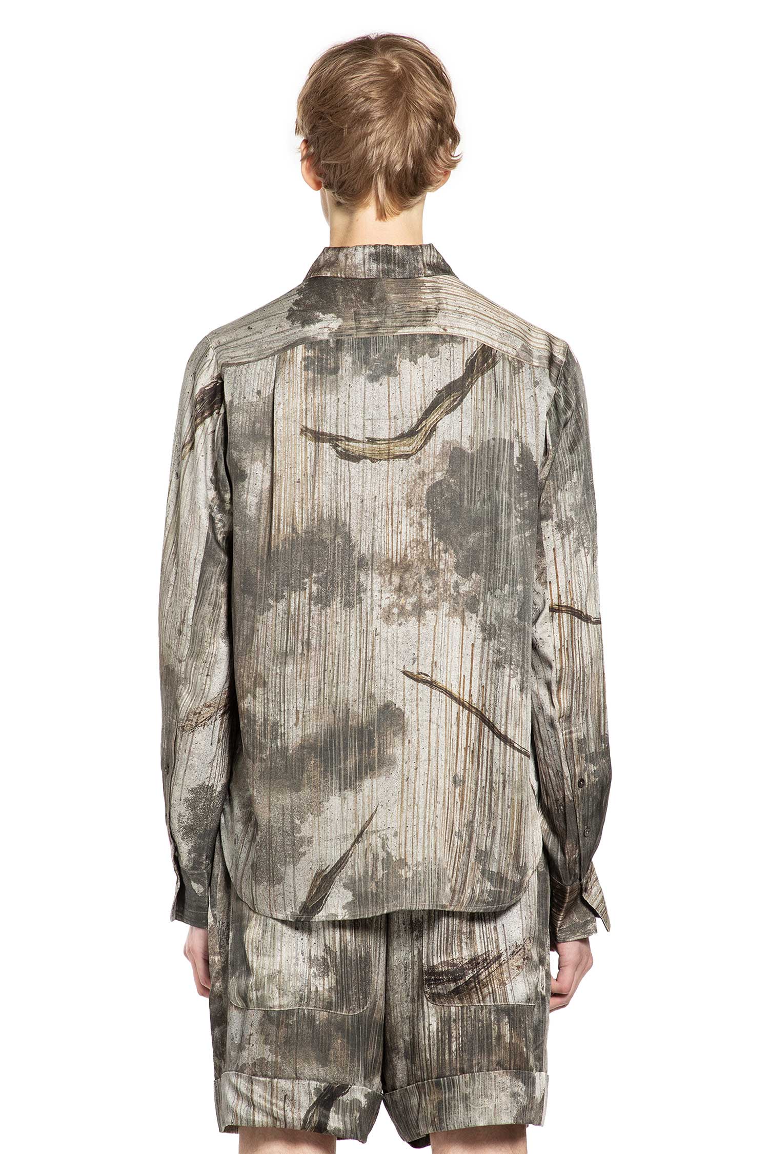 Digital Print Spread Collar Shirt