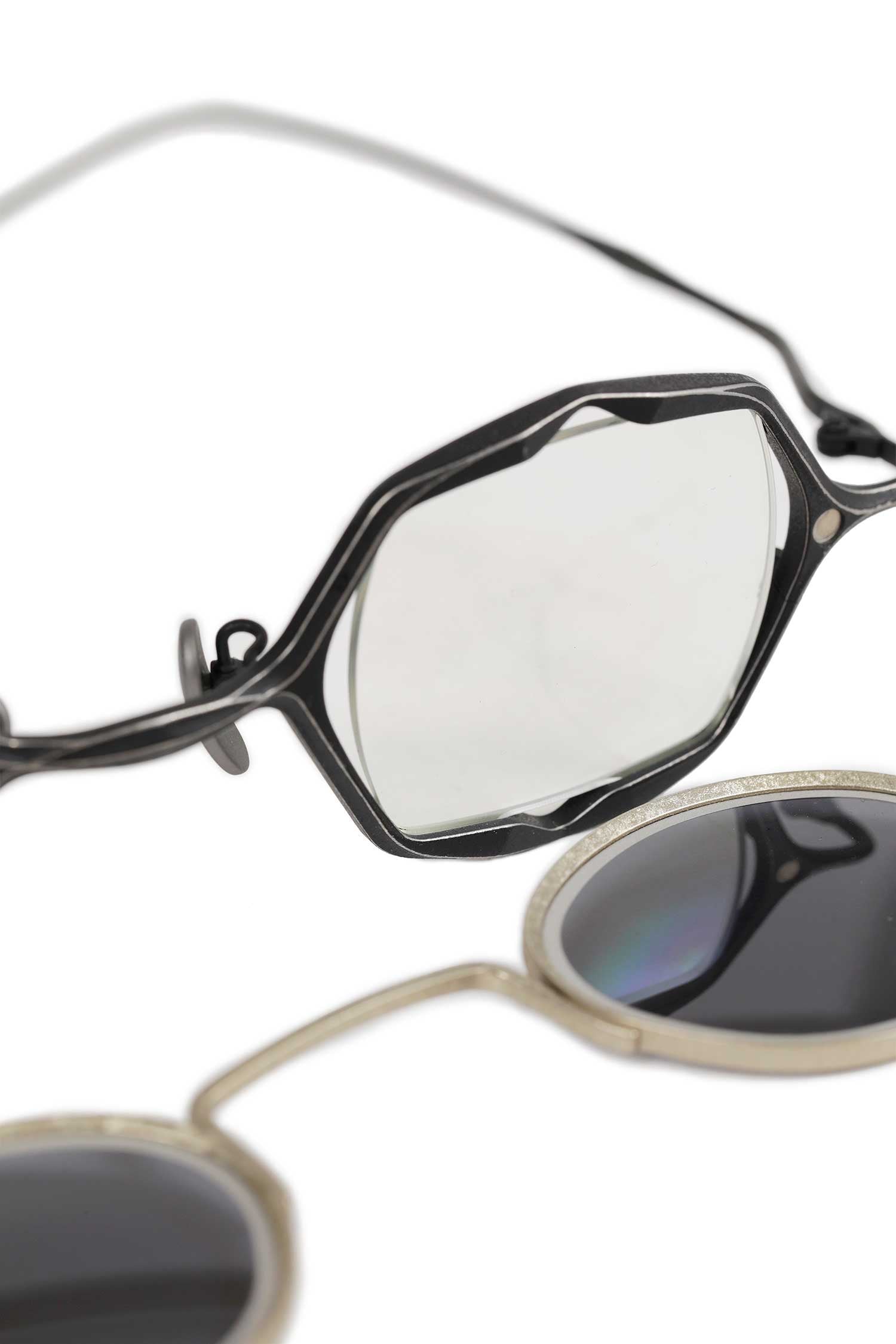 Geometric Clip Sunglasses