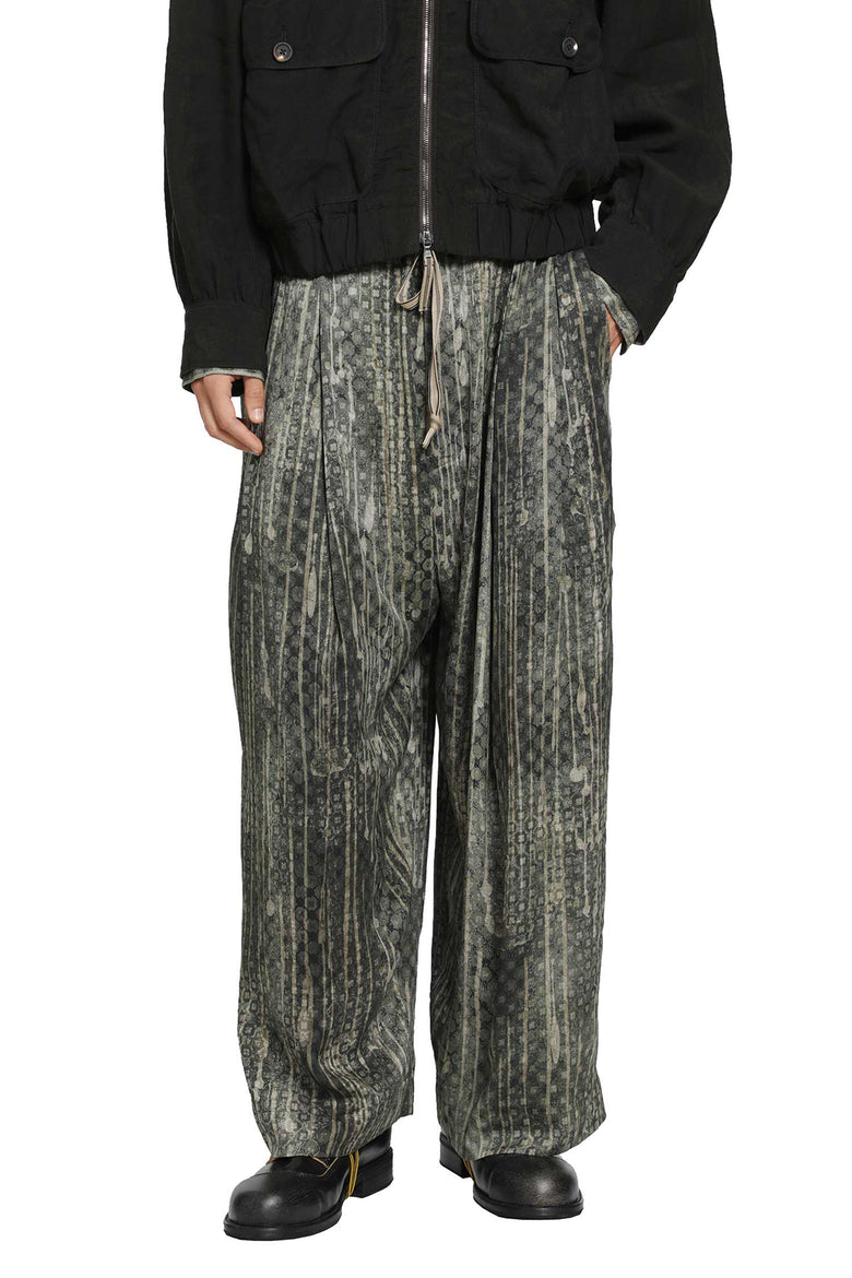 ZIGGY CHEN Digital Print Drawstring Trousers man