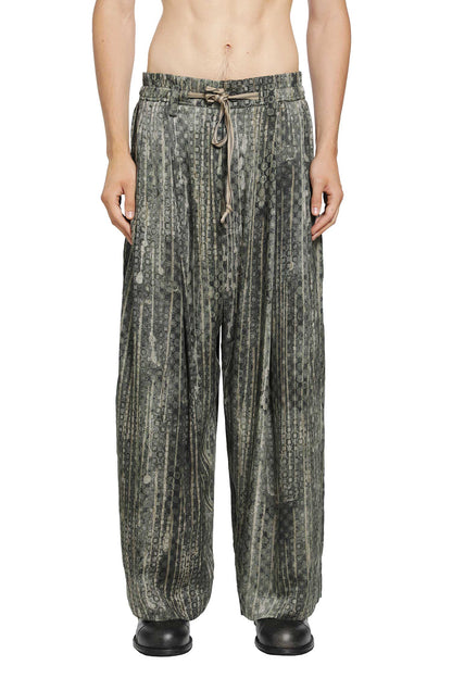Digital Print Drawstring Trousers