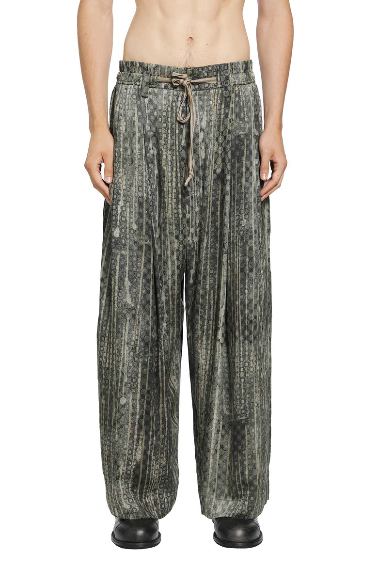 
              ZIGGY CHEN Digital Print Drawstring Trousers man
            