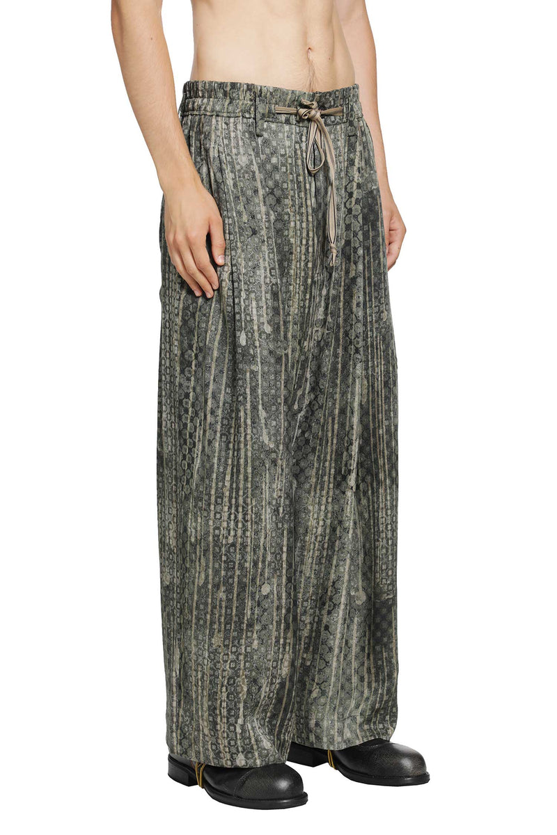 ZIGGY CHEN Digital Print Drawstring Trousers man