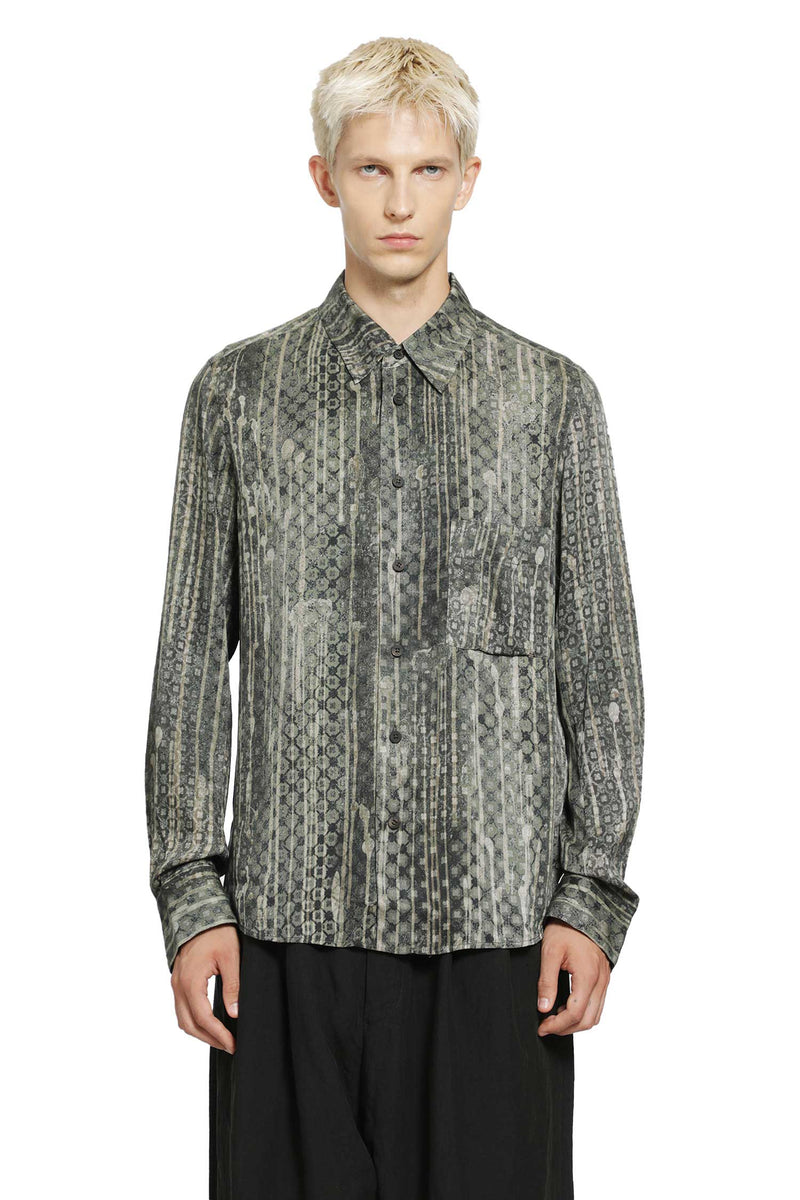 ZIGGY CHEN Claassic Digital Print Shirt man