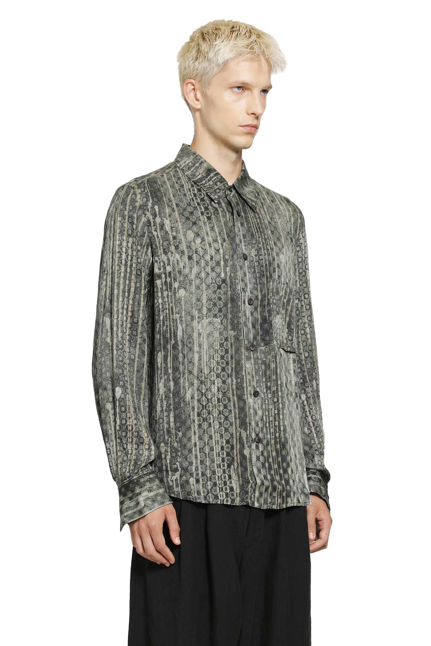 ZIGGY CHEN Claassic Digital Print Shirt man