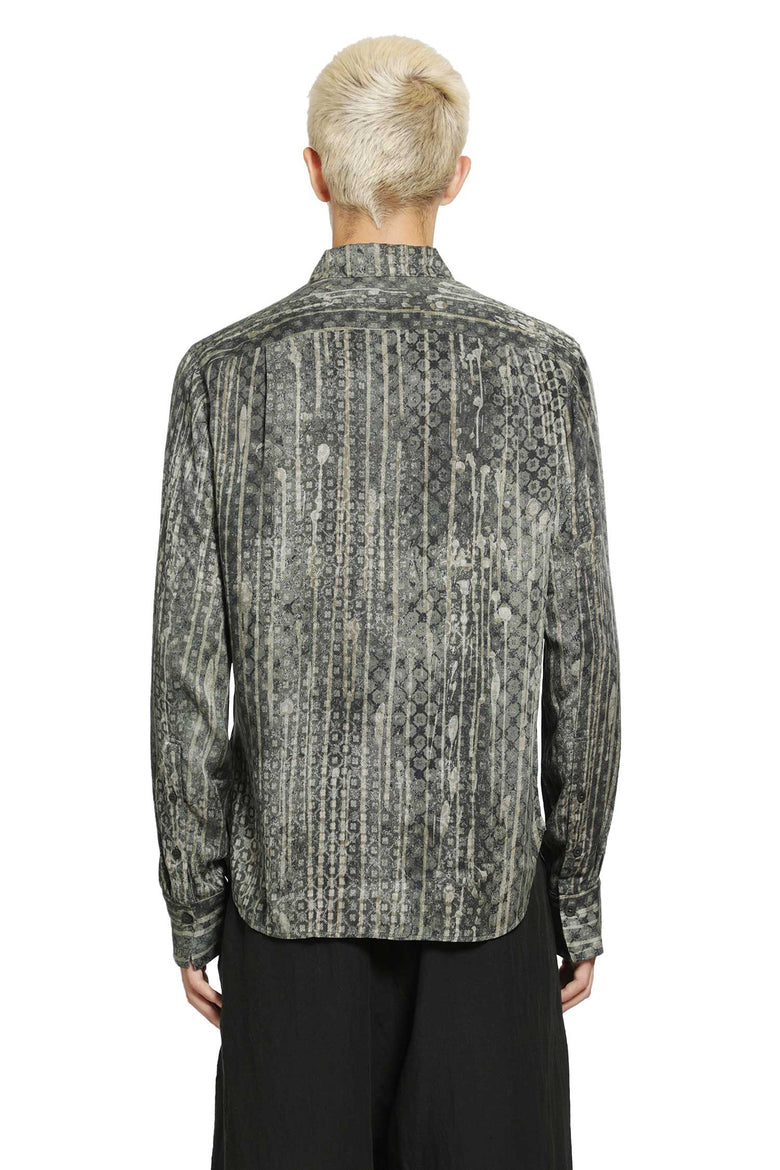 ZIGGY CHEN Claassic Digital Print Shirt man
