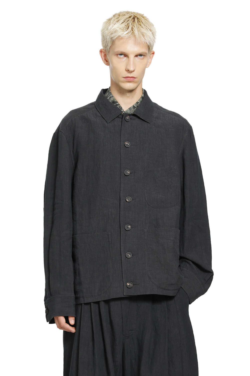 ZIGGY CHEN Spread Collar Chore Jacket man