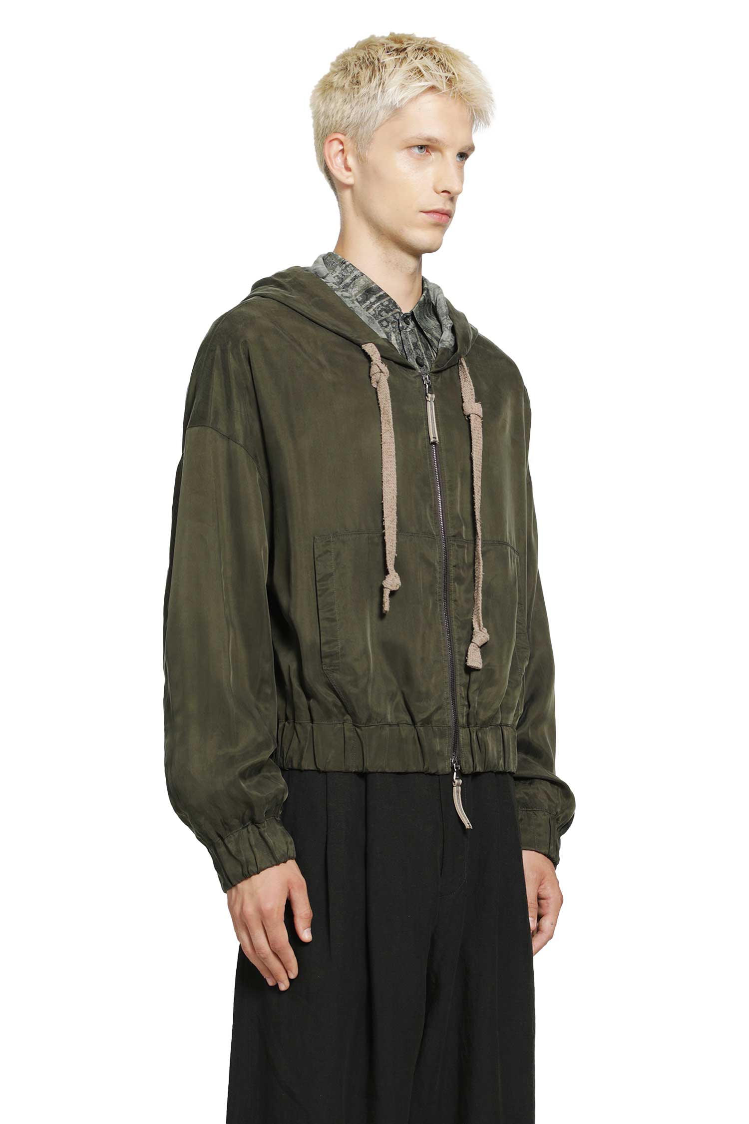 Croppped Full Zip Hoodie