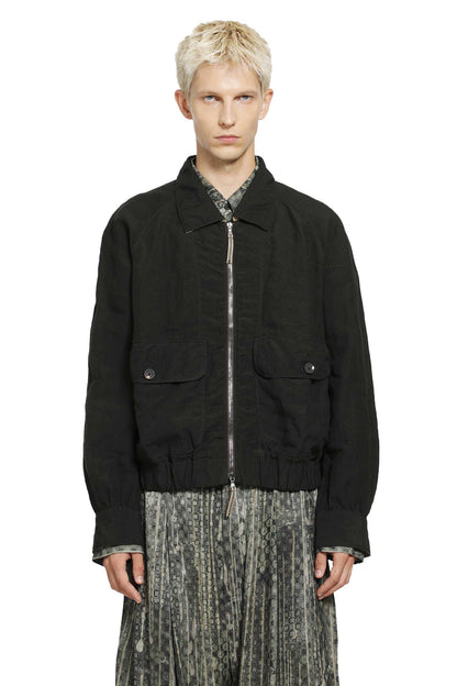 Puppytooth Cropped Aviator Jacket