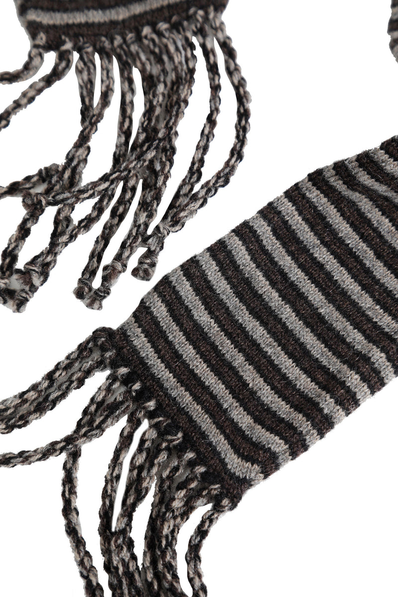 ZIGGY CHEN Thin Striped Scarf man