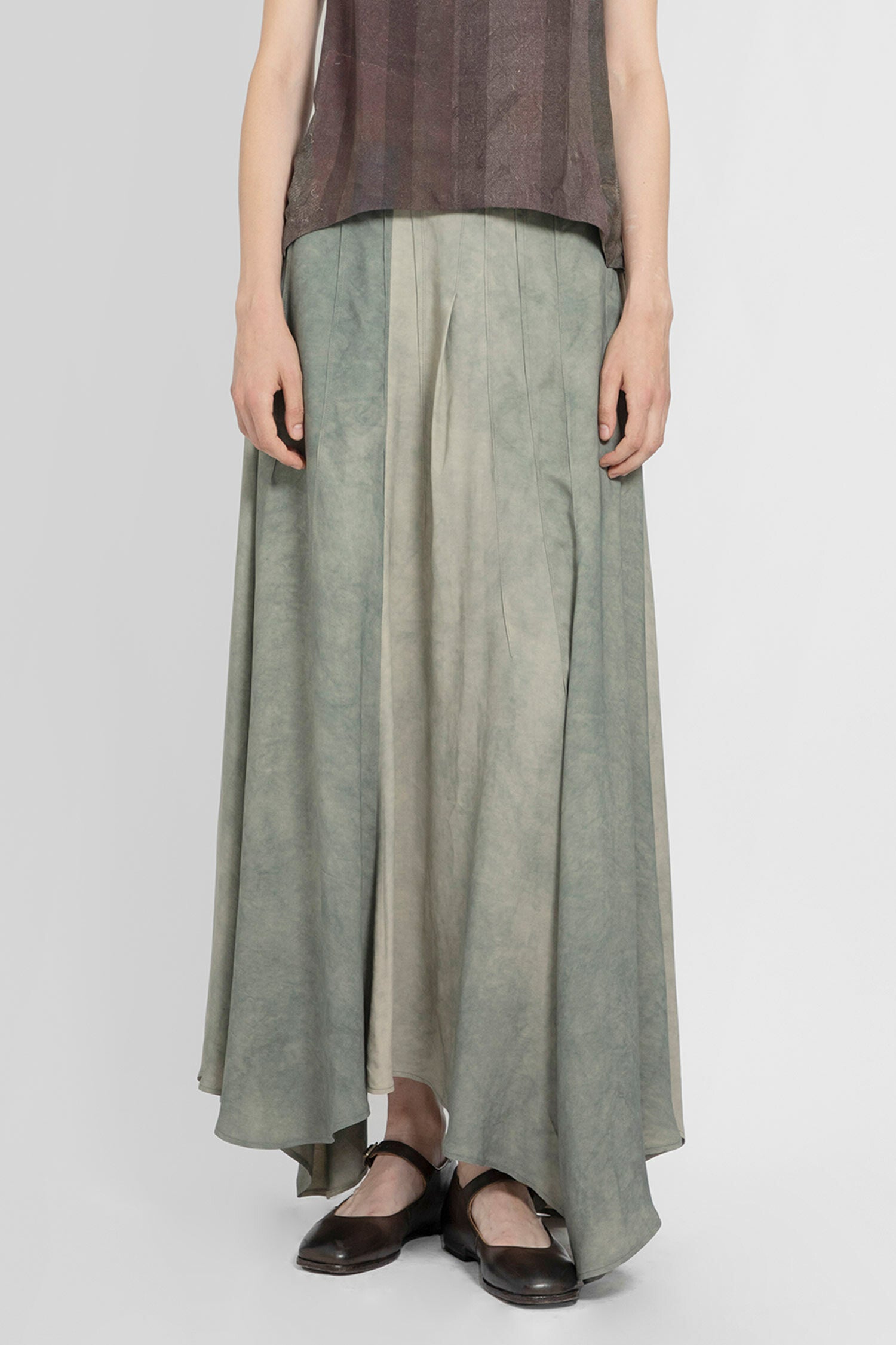 ZIGGY CHEN WOMAN GREEN SKIRTS