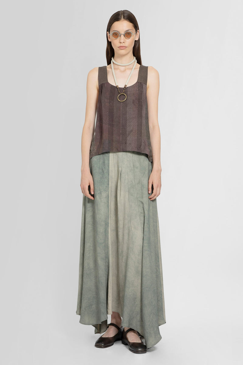 ZIGGY CHEN WOMAN GREEN SKIRTS - ZIGGY CHEN - SKIRTS | Antonioli