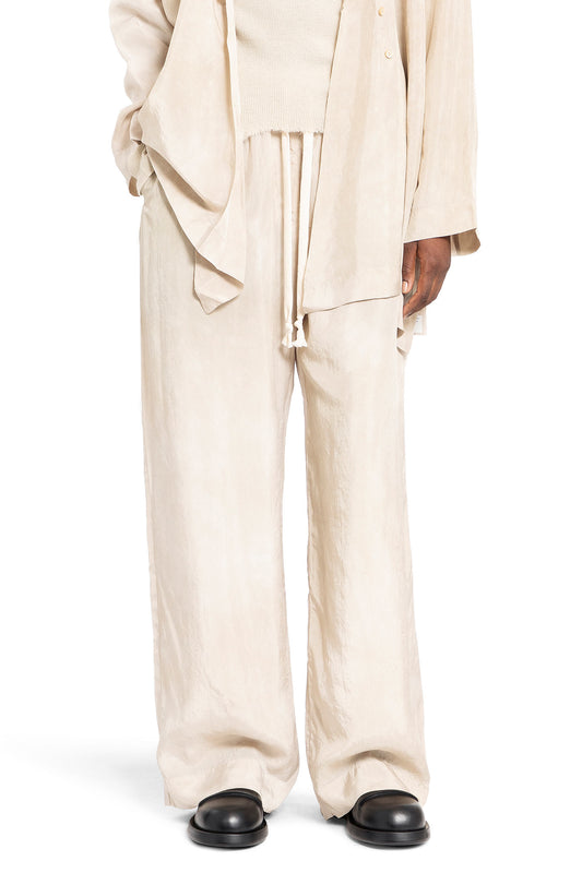 ZIGGY CHEN WOMAN OFF-WHITE TROUSERS