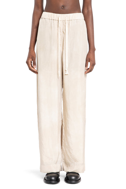 ZIGGY CHEN WOMAN OFF-WHITE TROUSERS