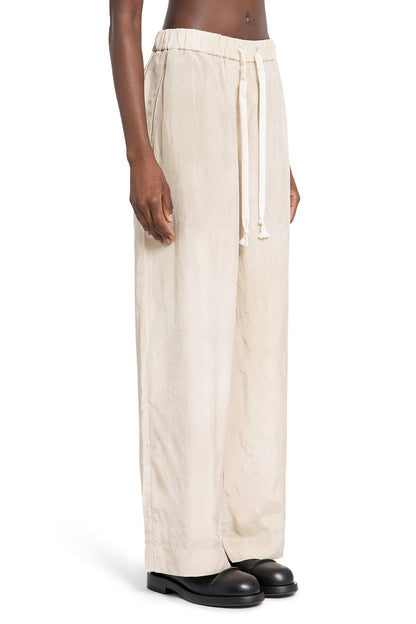 ZIGGY CHEN WOMAN OFF-WHITE TROUSERS