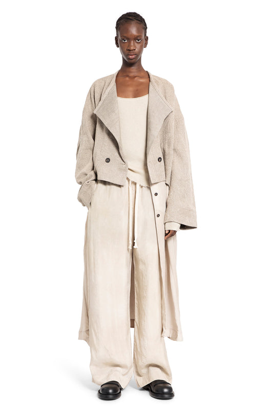 ZIGGY CHEN WOMAN OFF-WHITE COATS