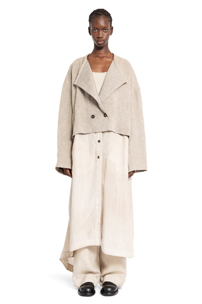 ZIGGY CHEN WOMAN OFF-WHITE COATS