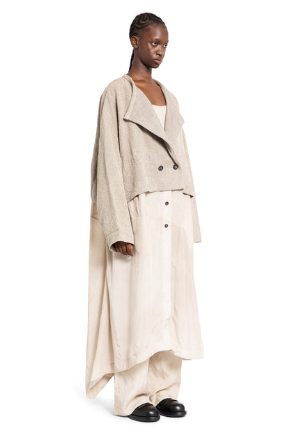 ZIGGY CHEN WOMAN OFF-WHITE COATS