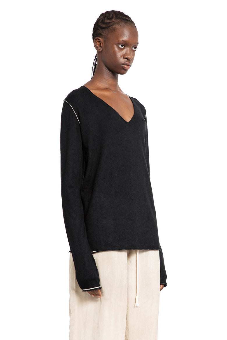 ZIGGY CHEN WOMAN BLACK KNITWEAR