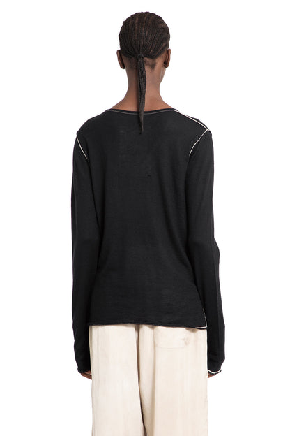 ZIGGY CHEN WOMAN BLACK KNITWEAR