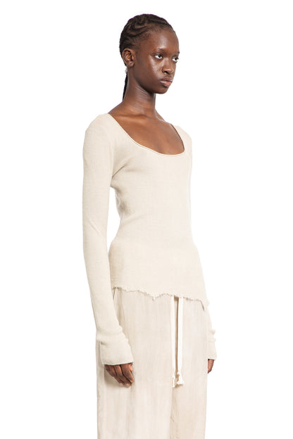 ZIGGY CHEN WOMAN BEIGE KNITWEAR