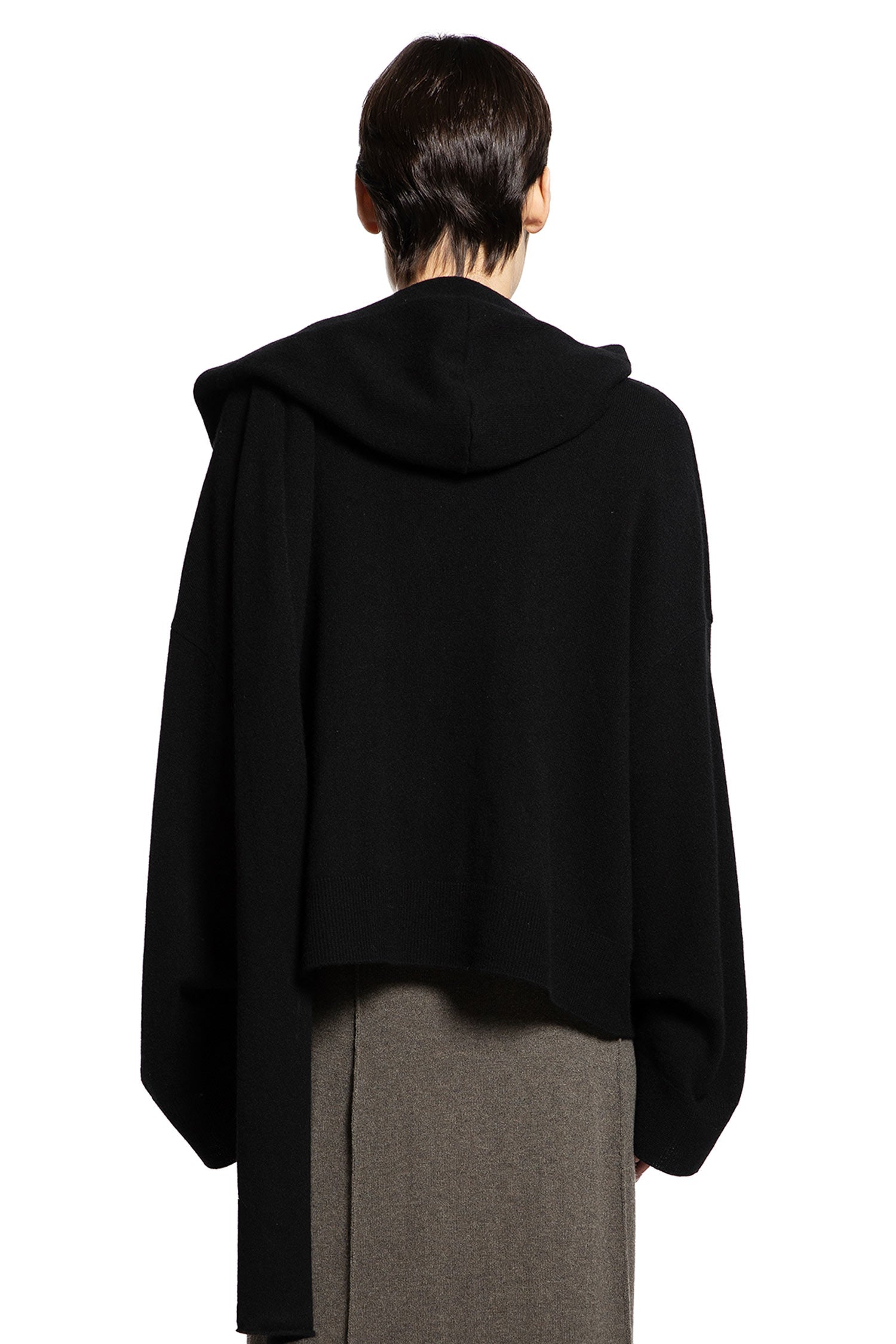 Scarf Cardigan with Hood