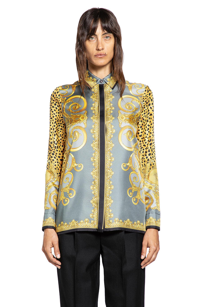 Cheetah Foulard Silk Shirt
