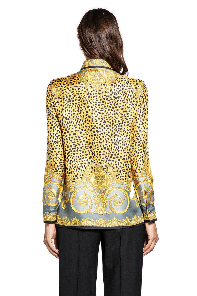 Cheetah Foulard Silk Shirt - Antonioli.eu