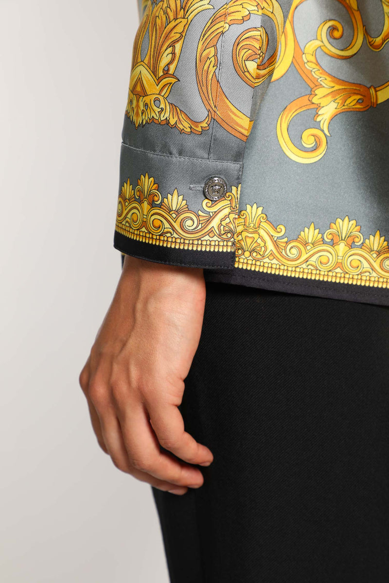 Cheetah Foulard Silk Shirt - Antonioli.eu