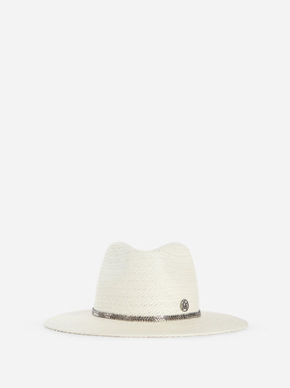 MAISON MICHEL WOMAN OFF-WHITE HATS