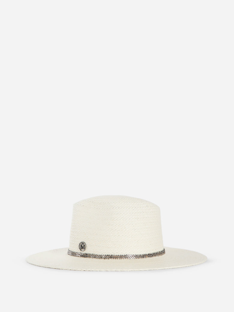 MAISON MICHEL WOMAN OFF-WHITE HATS