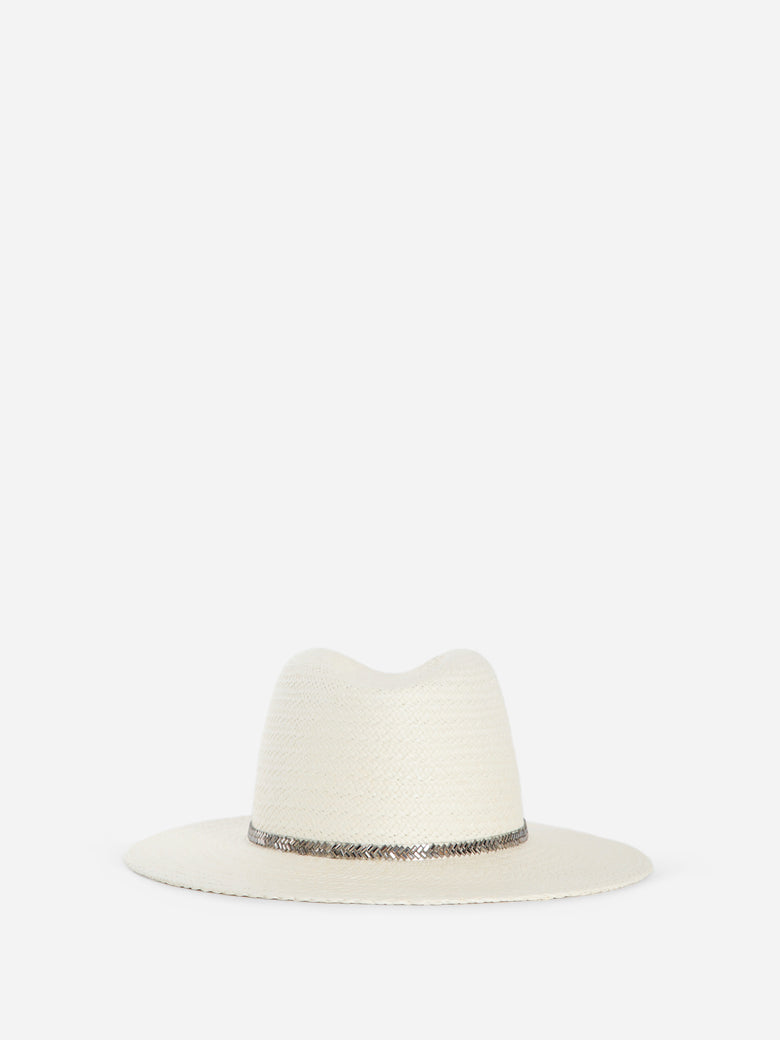 MAISON MICHEL WOMAN OFF-WHITE HATS