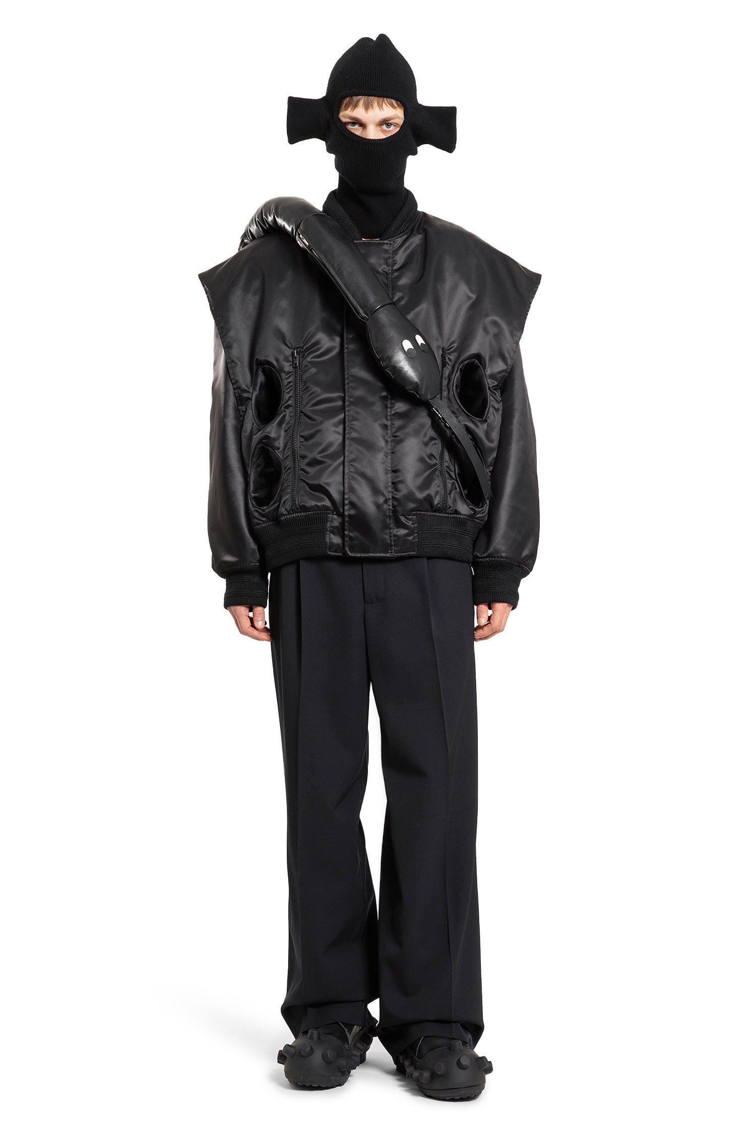 WALTER VAN BEIRENDONCK MAN BLACK JACKETS