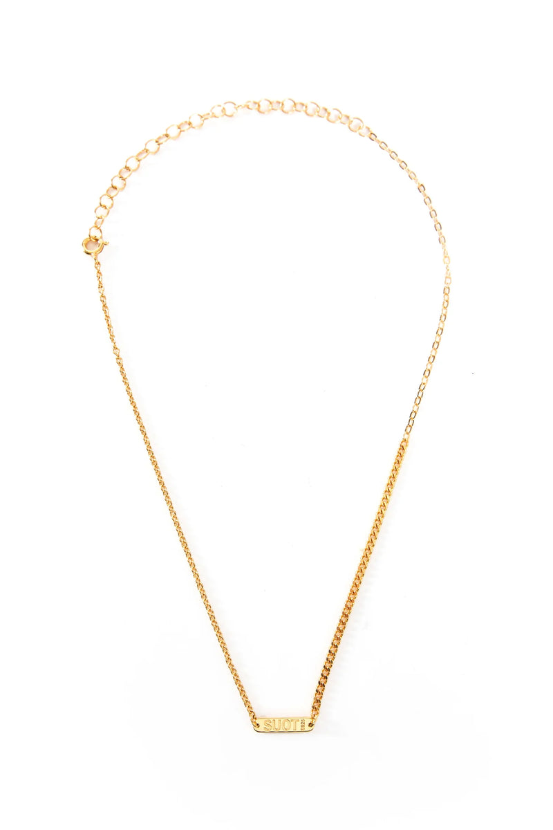 Gold Plated Silver Mix Chains Necklace - Antonioli.eu