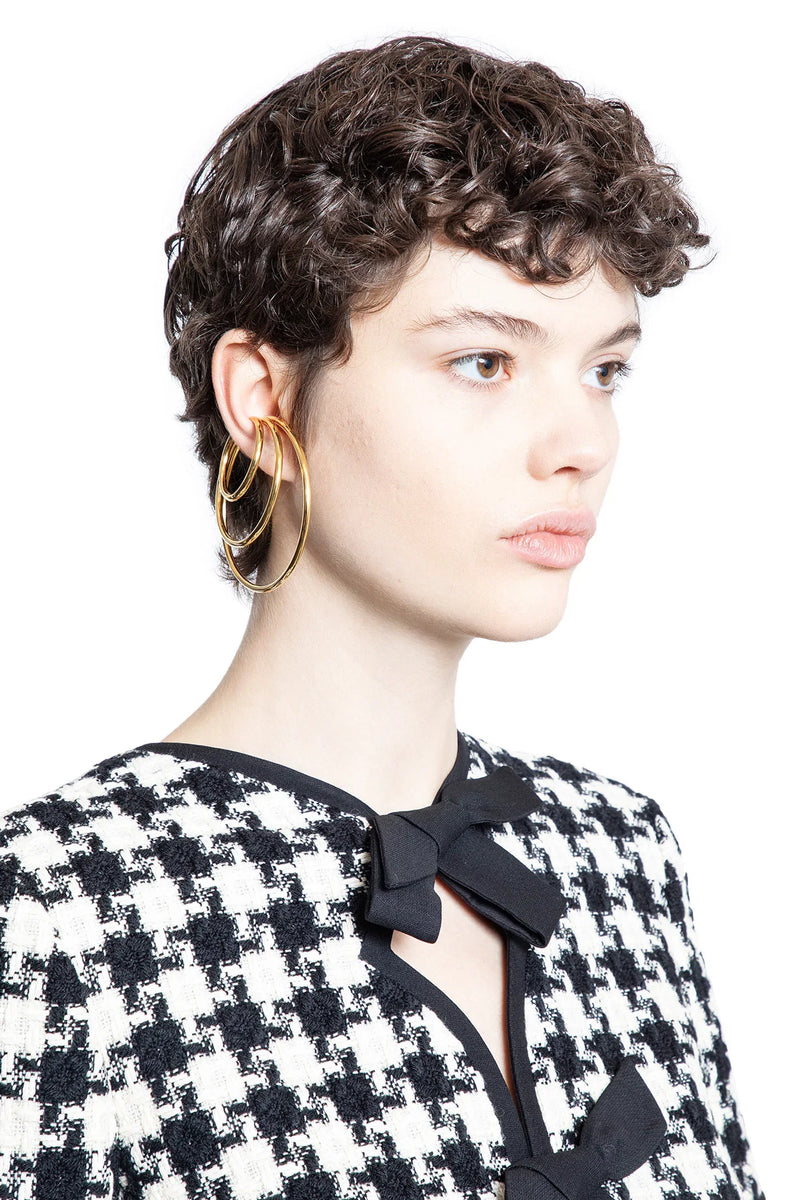 Gold-Plated Silver Triple Hoop Ear Cuff - Antonioli.eu