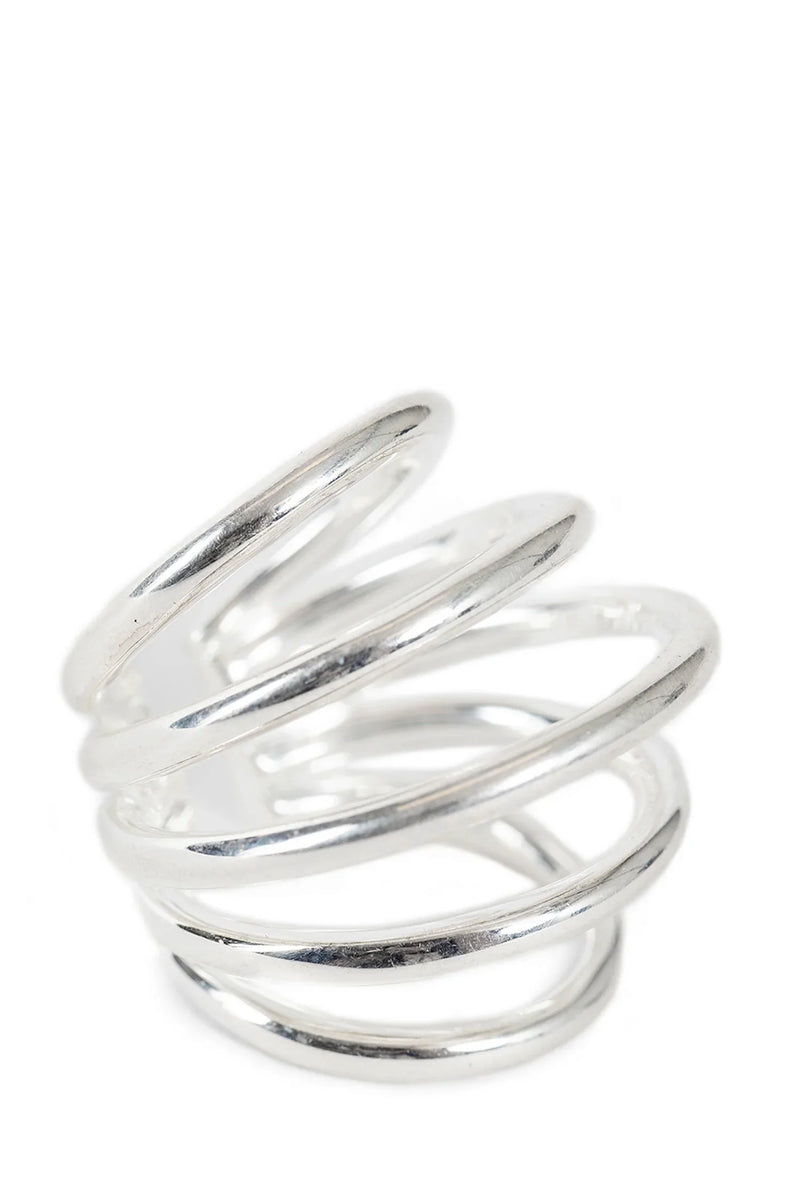 Five hoop ear cuff in 925 sterling silver - Antonioli.eu