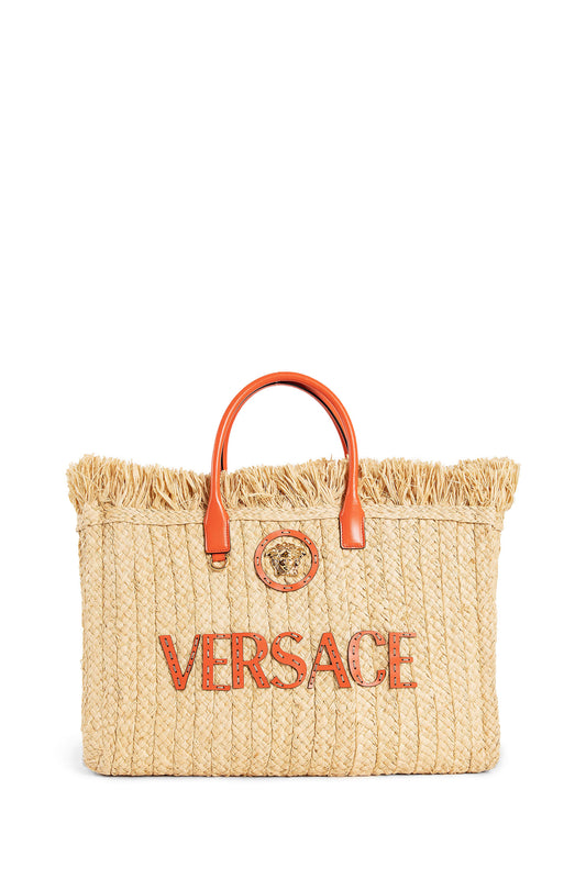 VERSACE WOMAN BEIGE TOTE BAGS