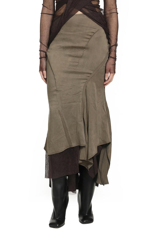 Layered Silk Skirt