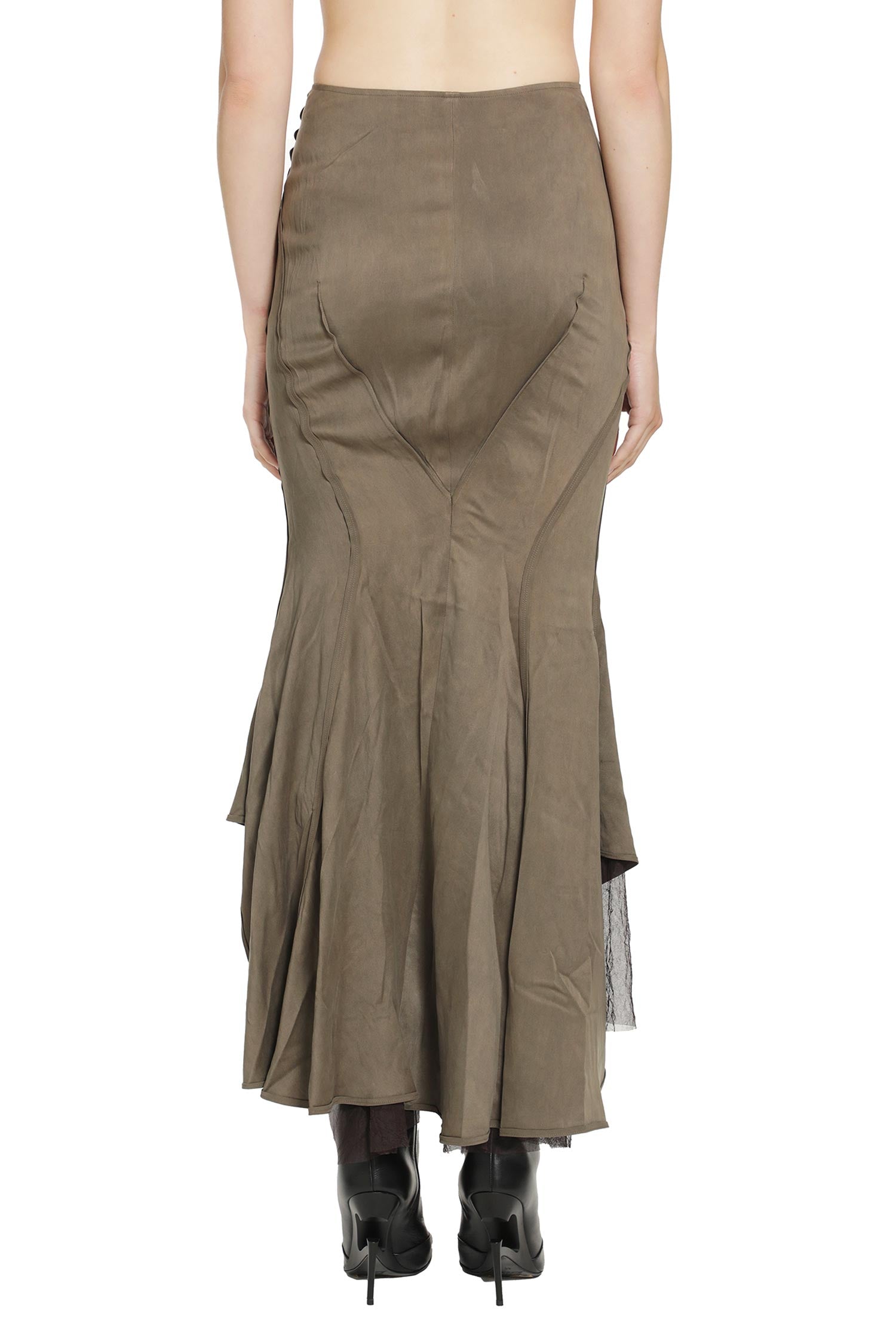 Layered Silk Skirt