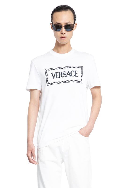 VERSACE MAN WHITE T-SHIRTS & TANK TOPS