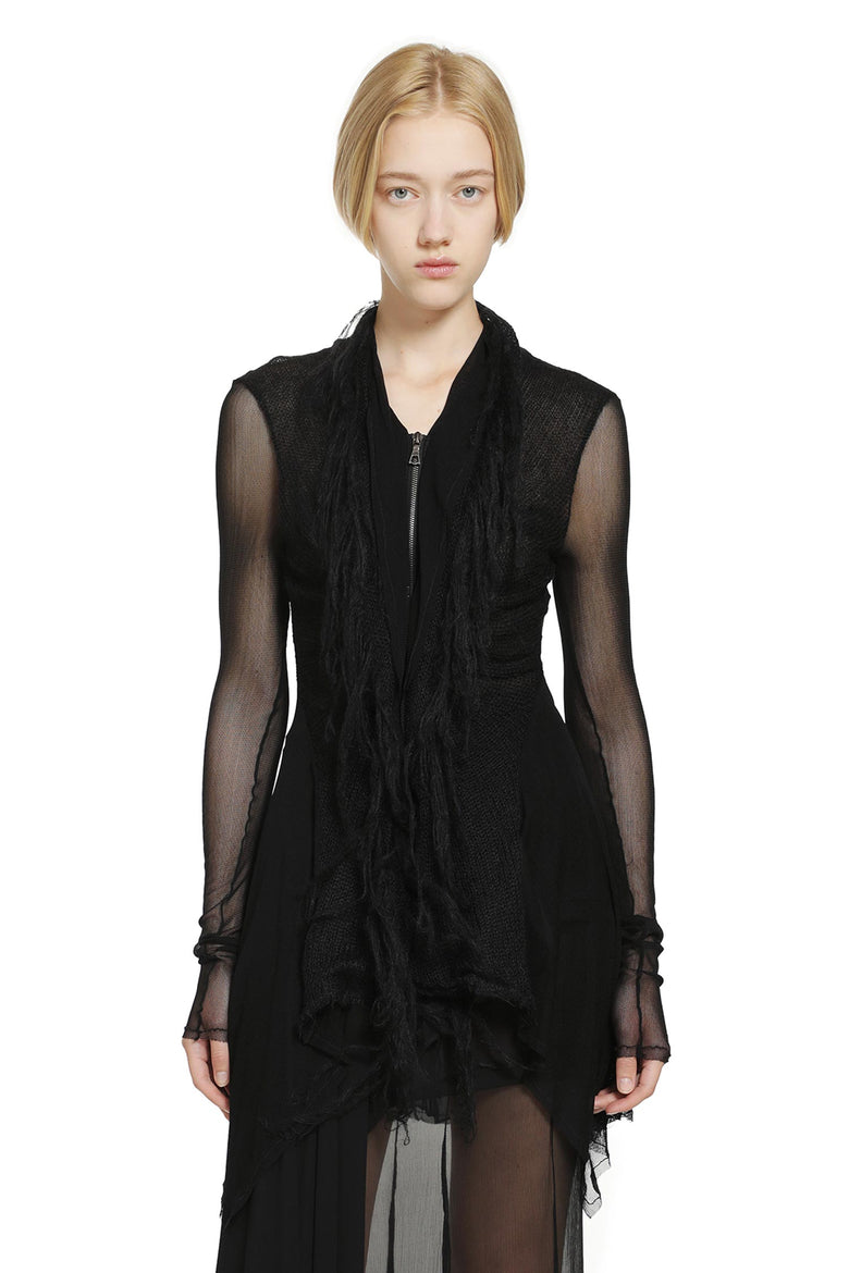 YEHUAFAN Silk Mohair Top woman