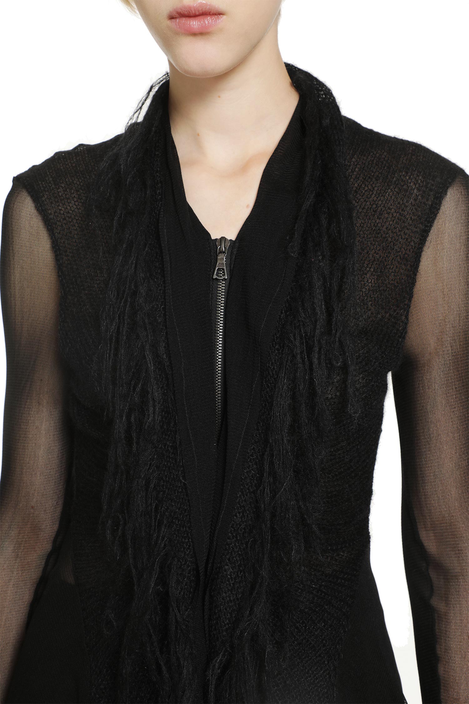 YEHUAFAN Silk Mohair Top woman