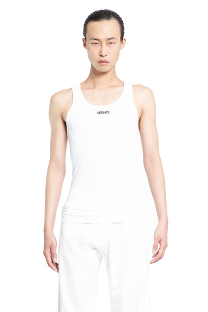 VERSACE MAN WHITE T-SHIRTS & TANK TOPS